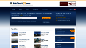 What Aircraft24.com website looked like in 2019 (4 years ago)