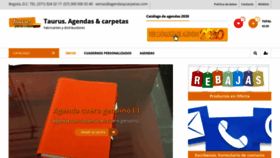 What Agendasycarpetas.com website looked like in 2019 (4 years ago)
