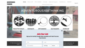 What Adventurousthinking.com website looked like in 2019 (4 years ago)