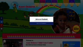 What Auntdeloreschildcare.com website looked like in 2019 (4 years ago)