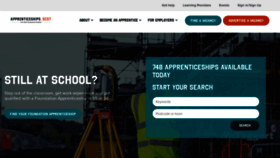 What Apprenticeships.scot website looked like in 2019 (4 years ago)