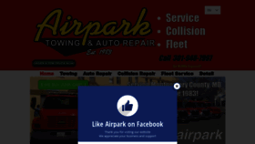 What Airparktowing.com website looked like in 2019 (4 years ago)