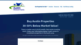 What Austinwholesaleproperty.com website looked like in 2019 (4 years ago)
