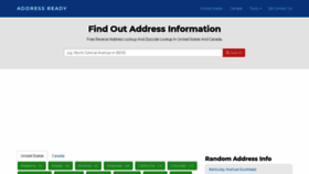 What Addressready.com website looked like in 2019 (4 years ago)
