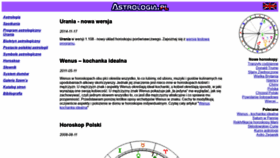 What Astrologia.pl website looked like in 2019 (4 years ago)