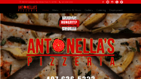 What Antonellaspizza.com website looked like in 2019 (4 years ago)
