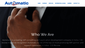 What Automaticinfotech.com website looked like in 2019 (4 years ago)