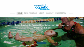 What Aquaticadventuresswimschool.com website looked like in 2019 (4 years ago)