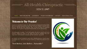 What Allhealthchirodoc.com website looked like in 2019 (4 years ago)