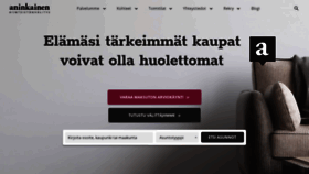 What Aninkainen.fi website looked like in 2019 (4 years ago)