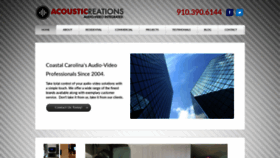 What Acousticreations.com website looked like in 2019 (4 years ago)