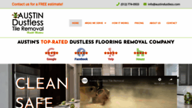 What Austindustless.com website looked like in 2019 (6 years ago)