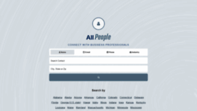 What Allpeople.com website looked like in 2019 (4 years ago)