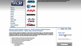What Acsiinc.com website looked like in 2019 (4 years ago)