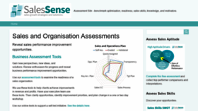What Assessments.salessense.co.uk website looked like in 2019 (4 years ago)