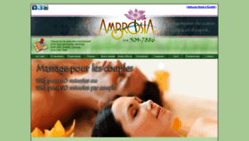What Ambrosia-sante.com website looked like in 2019 (4 years ago)