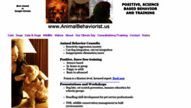 What Animalbehaviorist.us website looked like in 2019 (5 years ago)