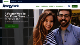 What Amegybank.com website looked like in 2019 (4 years ago)