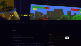 What Aleemartinez.com website looked like in 2019 (4 years ago)
