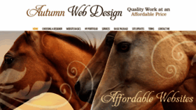 What Autumnwebdesign.com website looked like in 2019 (4 years ago)