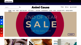 What Animicausa.com website looked like in 2019 (4 years ago)