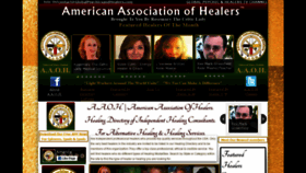 What Americanassociationofhealers.org website looked like in 2019 (4 years ago)