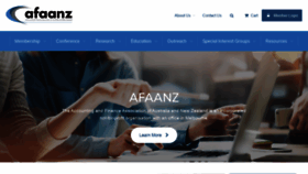 What Afaanz.org website looked like in 2019 (4 years ago)