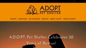 What Adoptpetshelter.org website looked like in 2019 (4 years ago)