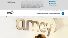 What Amey.co.uk website looked like in 2019 (4 years ago)