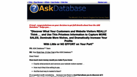 What Askdatabase.com website looked like in 2019 (4 years ago)