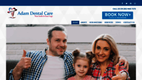 What Adamdentalcare.com website looked like in 2019 (4 years ago)