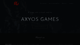 What Axyosgames.com website looked like in 2019 (4 years ago)