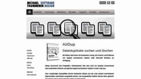 What Alldup.de website looked like in 2019 (4 years ago)