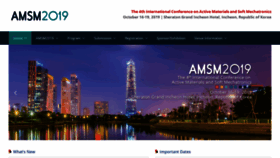 What Amsm2019.org website looked like in 2019 (4 years ago)