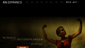 What Anidifranco.com website looked like in 2019 (4 years ago)