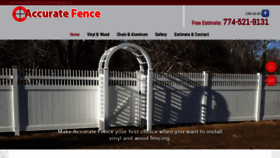 What Accuratefencecapecod.com website looked like in 2019 (4 years ago)