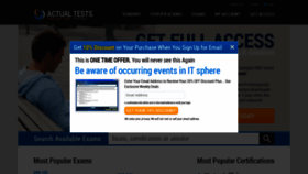 What Actualtests.com website looked like in 2019 (4 years ago)