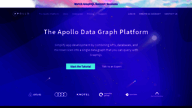 What Apollographql.com website looked like in 2019 (4 years ago)
