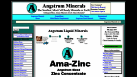 What Angstrom-mineral.com website looked like in 2019 (4 years ago)