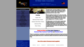 What Allmetalsales.com website looked like in 2019 (4 years ago)