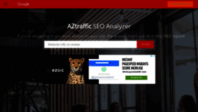 What Aztraffic.net website looked like in 2020 (4 years ago)