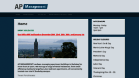 What Apmanage.net website looked like in 2020 (4 years ago)