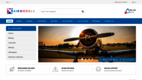 What Airmodels.net website looked like in 2020 (5 years ago)