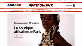 What Africouleur.com website looked like in 2020 (4 years ago)