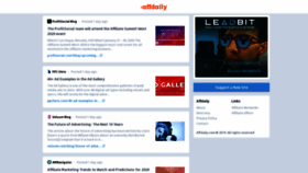 What Affdaily.com website looked like in 2020 (4 years ago)