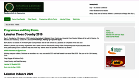 What Athleticsleinster.com website looked like in 2020 (4 years ago)