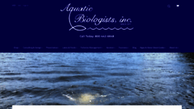 What Aquaticbiologists.com website looked like in 2020 (4 years ago)
