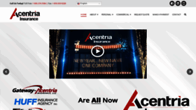 What Acentria.com website looked like in 2020 (4 years ago)
