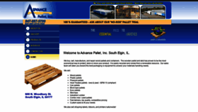 What Advancepalletinc.com website looked like in 2020 (4 years ago)
