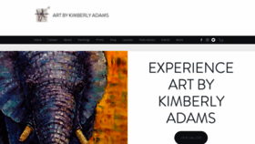What Artbykimberlyadams.com website looked like in 2020 (4 years ago)